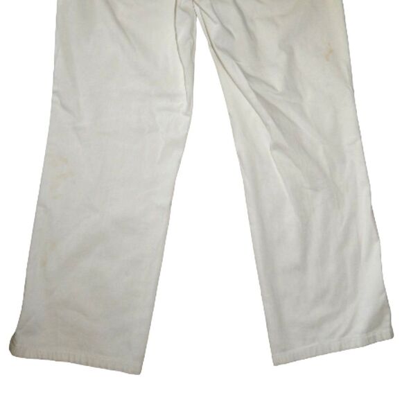 WHITE HOUSE BLACK MARKET BLANC women's size 4 97% cotton white capri pants - Picture 12 of 14